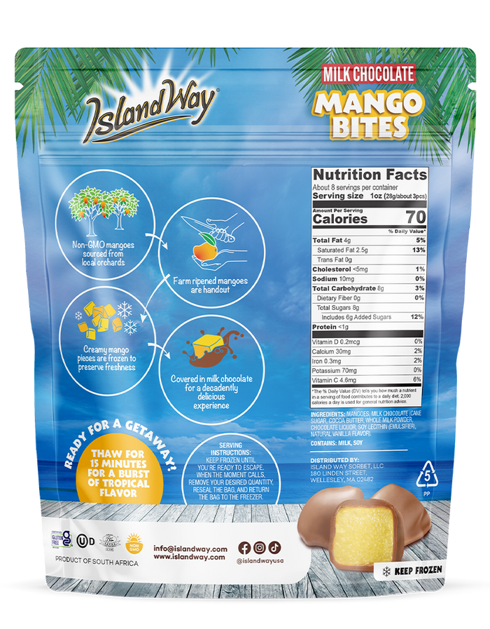 Mango Milk Chocolate Covered Bites