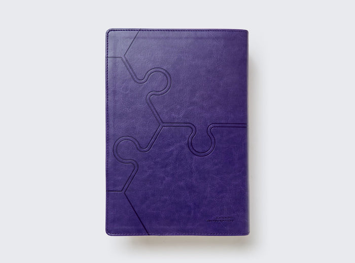 NBLA, Nueva Biblia para el estudio inductivo, Leathersoft, Interior a dos colores, Morado, Comfort Print