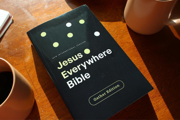 NIV, Jesus Everywhere Outreach Bible, Larger Print, Paperback, Comfort Print
