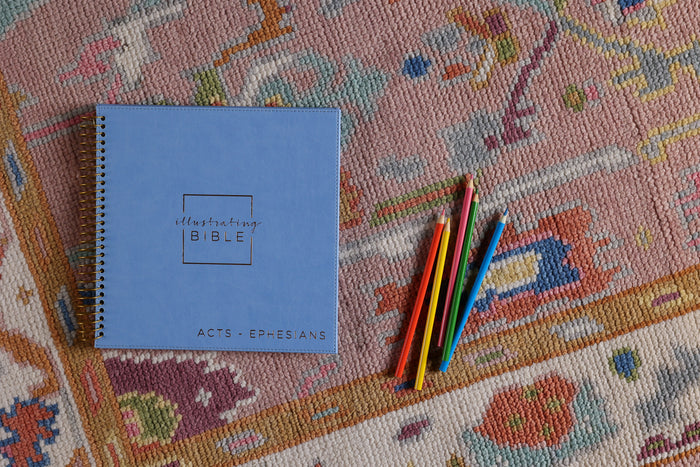 NIV, Spiral-bound Illustrating Bible: Acts – Ephesians, Leathersoft Spiral, Blue: Draw, Write, and Reflect Your Way Through Scripture