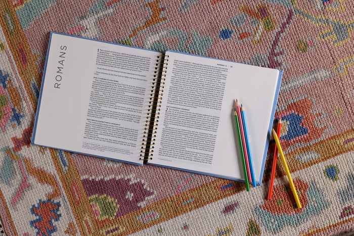 NIV, Spiral-bound Illustrating Bible: Acts – Ephesians, Leathersoft Spiral, Blue: Draw, Write, and Reflect Your Way Through Scripture