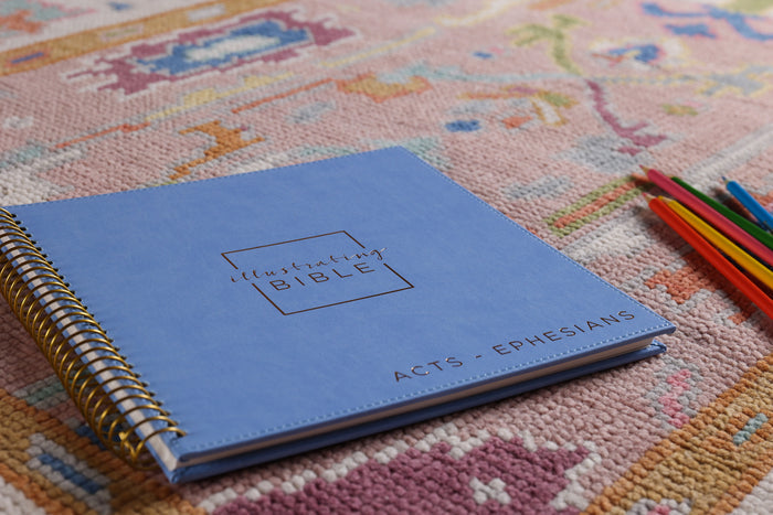 NIV, Spiral-bound Illustrating Bible: Acts – Ephesians, Leathersoft Spiral, Blue: Draw, Write, and Reflect Your Way Through Scripture