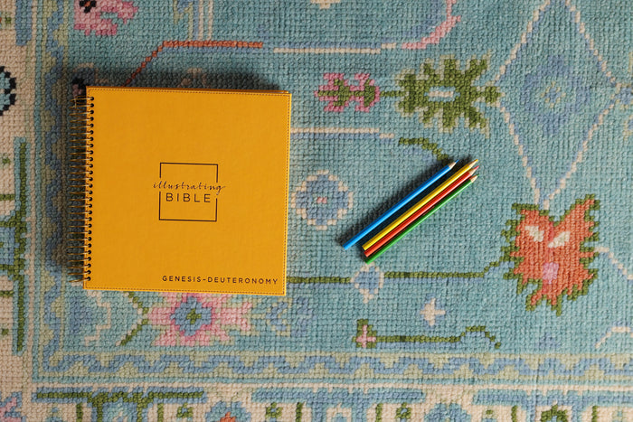 NIV, Spiral-bound Illustrating Bible: Genesis – Deuteronomy, Leathersoft Spiral, Yellow: Draw, Write, and Reflect Your Way Through Scripture