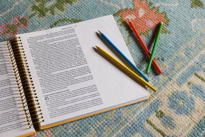NIV, Spiral-bound Illustrating Bible: Genesis – Deuteronomy, Leathersoft Spiral, Yellow: Draw, Write, and Reflect Your Way Through Scripture