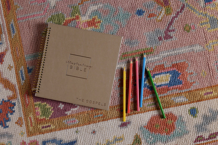 NIV, Spiral-bound Illustrating Bible: The Gospels, Leathersoft Spiral, Tan: Draw, Write, and Reflect Your Way Through Scripture