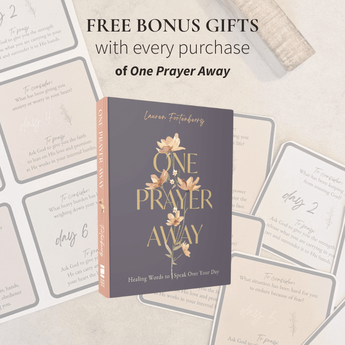 One Prayer Away: Healing Words to Speak Over Your Day - 90 Daily Devotions for Christian Women – The Perfect Devotional Gift for Mom