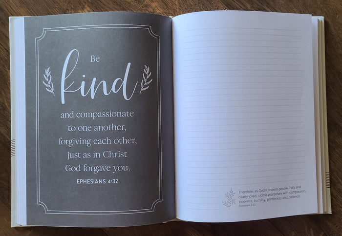 Philippians 4:13 Scripture Journal, Hardcover, Gray & Tan