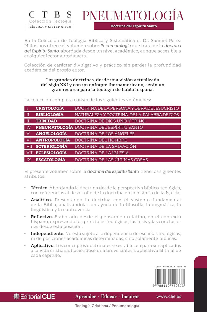 Pneumatología: Doctrina del Espíritu Santo