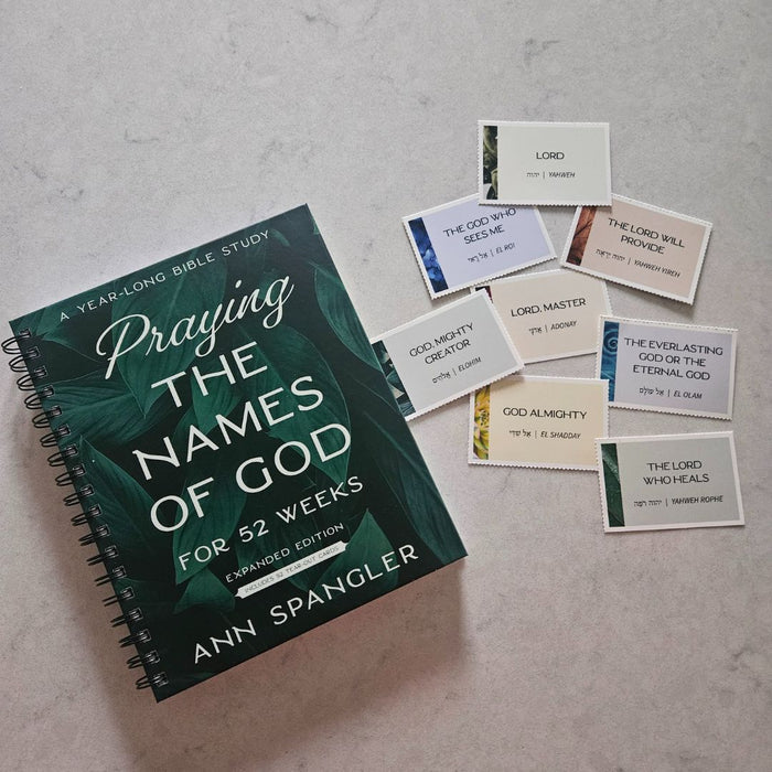 Praying the Names of God for 52 Weeks with Bonus Tear-Out Cards: A Year-Long Bible Study