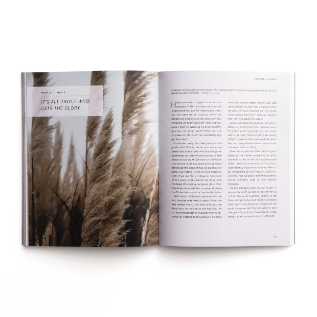 Resting in Jesus: A 30-Day Walk with Mary & Martha – Devotional Journal Guide (30 Daily Devotions with Reflection Questions and Journaling Space)