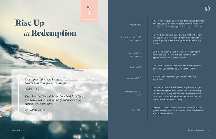 Rise and Renew: A 30-Day Devotional to Heal a Hurting Heart, Overcome Emotional Pain, and Grow in Your Faith – Interactive Devotions with Bible Verses, Guided Questions, and Creative Exercises