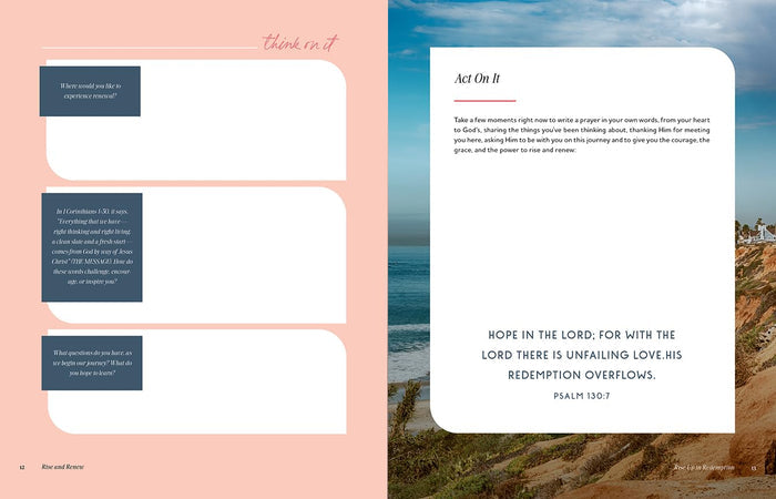 Rise and Renew: A 30-Day Devotional to Heal a Hurting Heart, Overcome Emotional Pain, and Grow in Your Faith – Interactive Devotions with Bible Verses, Guided Questions, and Creative Exercises