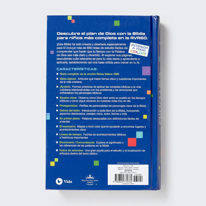 RVR60 Biblia de estudio para niños: La Biblia para niños más completa