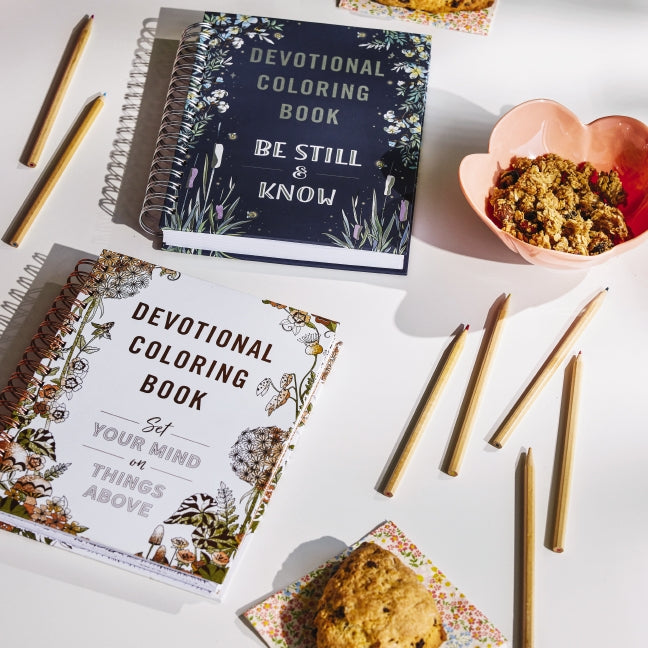Set Your Mind on Things Above: Devotional Adult Coloring Book (75 Daily Devotions and Coloring Pages to Steady Your Soul) – The Perfect Gift for Christian Women