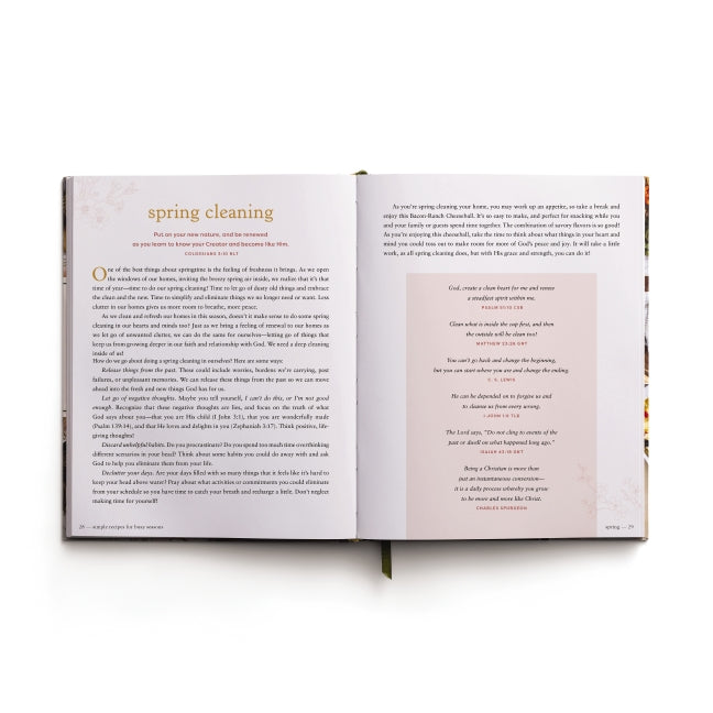 Simple Recipes for Busy Seasons: Devotional Cookbook (Over 40 Easy Recipes to Feed Your Hungry Family and Over 40 Inspiring Daily Devotions to Nourish Your Soul)