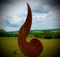Single Flame Abstract Sculpture