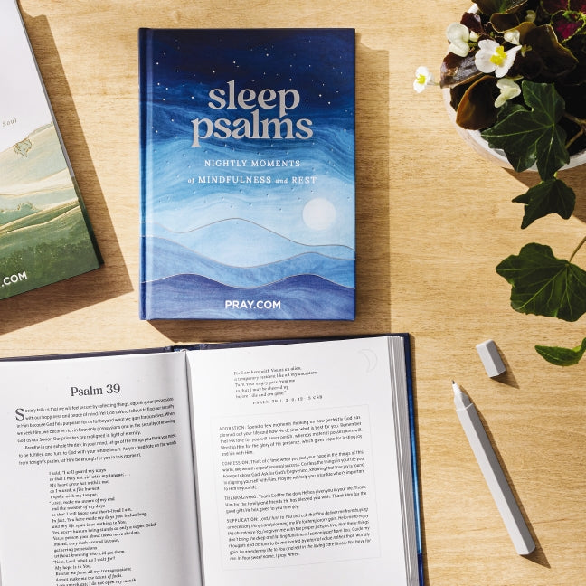 Sleep Psalms: Nightly Moments of Mindfulness and Rest (A 100-Day Prayer Devotional to Make Bedtime More Relaxing and Help You Sleep Better)