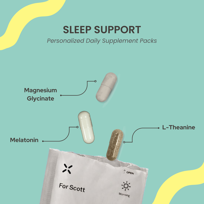 PlexusDx Sleep Support personalized daily supplement pack for restful sleep with magnesium and calming nutrients