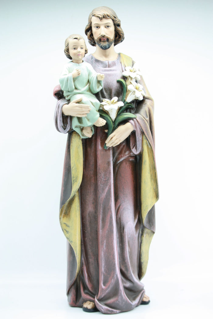 Statue - St Joseph Carrying the Child Jesus 450mm