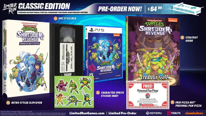TEENAGE MUTANT NINJA TURTLES: SHREDDER'S REVENGE ANNIVERSARY EDITION CLASSIC EDITION (PS5)