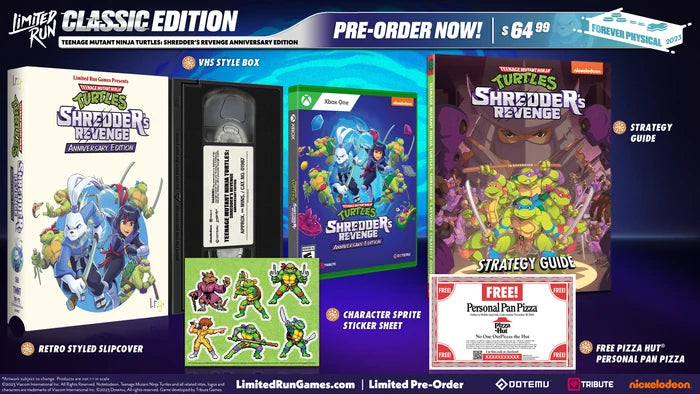TEENAGE MUTANT NINJA TURTLES: SHREDDER'S REVENGE ANNIVERSARY EDITION CLASSIC EDITION (XBOX ONE)
