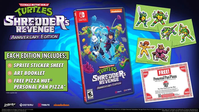 TEENAGE MUTANT NINJA TURTLES: SHREDDER'S REVENGE ANNIVERSARY EDITION (SWITCH)