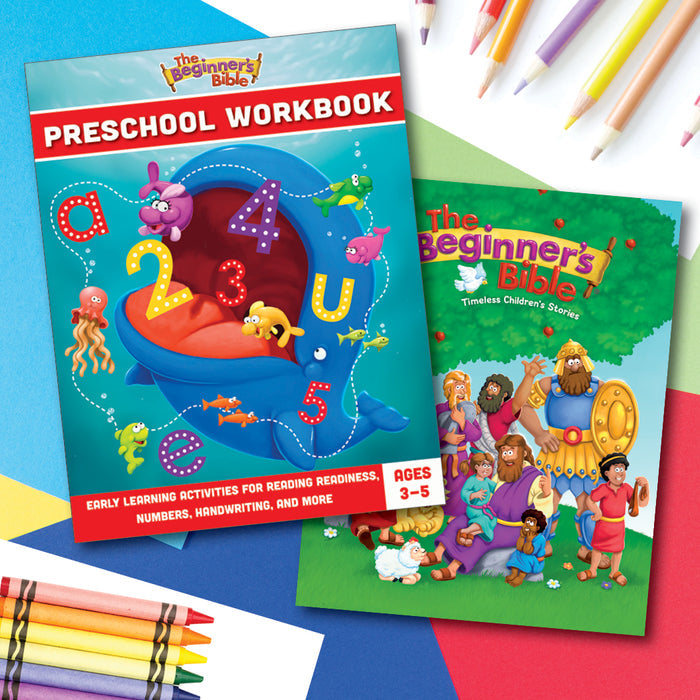 The Beginner’s Bible + The Beginner’s Bible Preschool Workbook Bundle