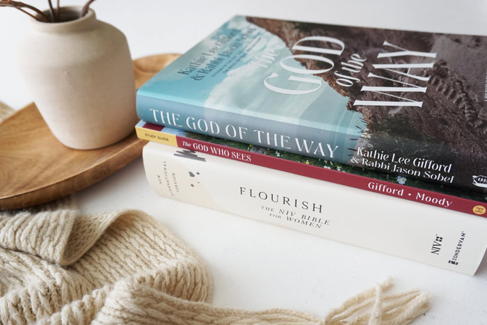 The God Who Sees Study Guide + Book + Bible Bundle