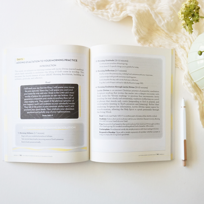 The GREAT Morning Revolution Bible Study Guide + Book Essentials Bundle