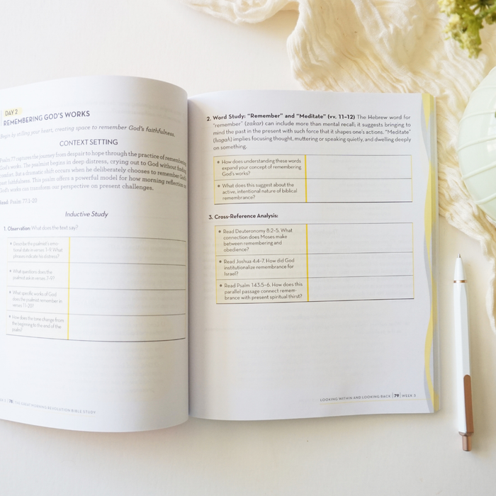 The GREAT Morning Revolution Bible Study Guide + Book Essentials Bundle