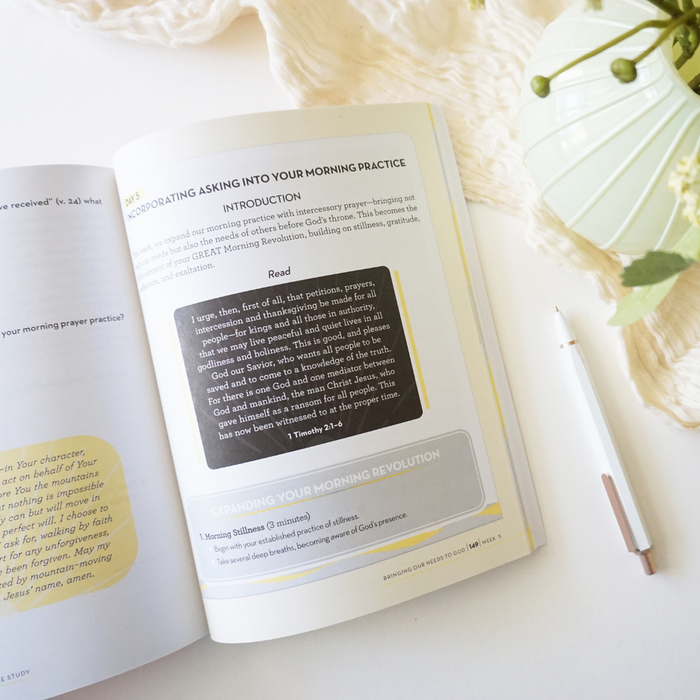 The GREAT Morning Revolution Bible Study Guide + Book + Journal Premium Bundle