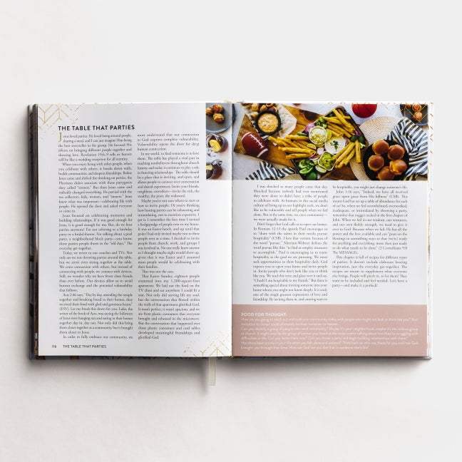 The Living Table: Recipes and Devotions for Everyday Get-Togethers (A Hospitality Cookbook with 90+ Delicious Meals, Appetizers, Snacks, and Drinks plus a Devotional for Every Occasion)