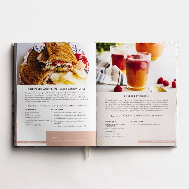 The Living Table: Recipes and Devotions for Everyday Get-Togethers (A Hospitality Cookbook with 90+ Delicious Meals, Appetizers, Snacks, and Drinks plus a Devotional for Every Occasion)