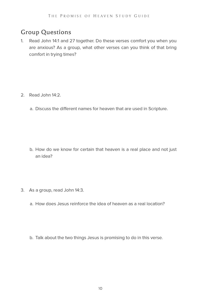 The Promise of Heaven Bible Study Guide: Why You Can Get Excited About Your Eternal Home