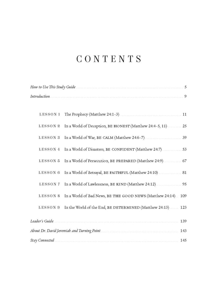 The World of the End Bible Study Guide: How Jesus’ Prophecy Shapes Our Priorities