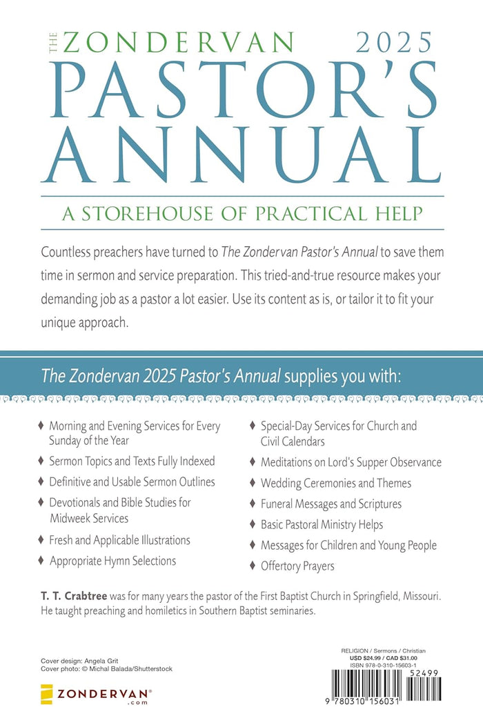 The Zondervan 2025 Pastor's Annual: An Idea and Resource Book