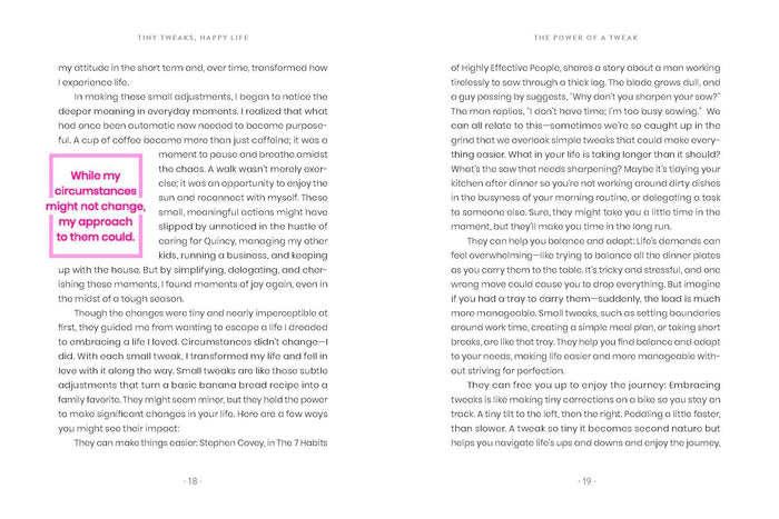 Tiny Tweaks, Happy Life: Simple Changes to Create Space for What Matters