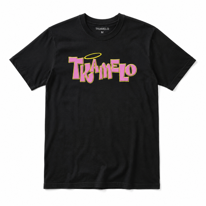 TKAMELO PINK LOGO BLACK