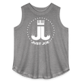 Women's Curvy Relaxed Tank Top - granite heather