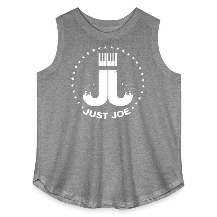 Women's Curvy Relaxed Tank Top - granite heather