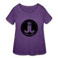 Women’s Curvy T-Shirt - heather purple