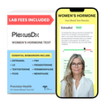 PlexusDx Women's Hormone at-home blood test kit box with hormone level biomarker analysis