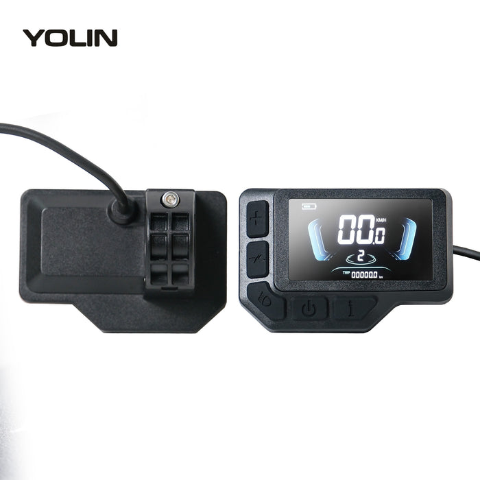 YOLIN YL-61FA Ebike Display Front and Back View