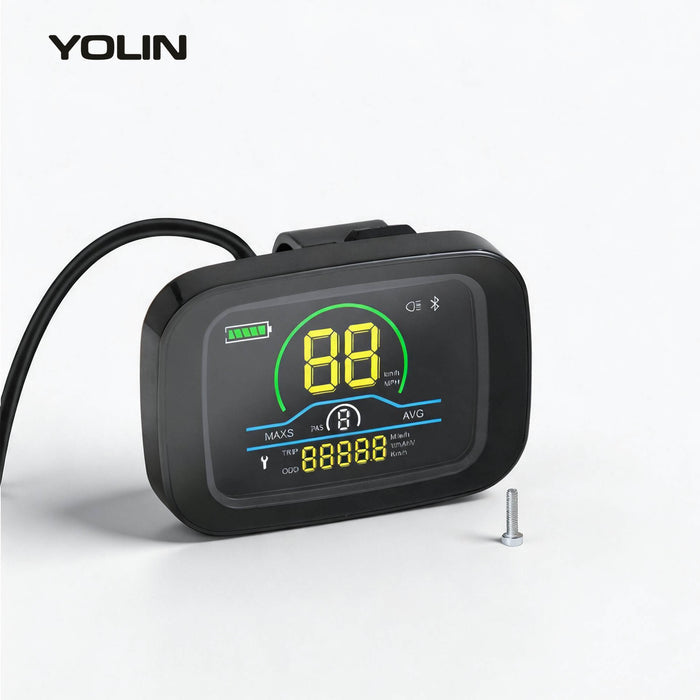 Yolin YL-61C 2.6 inch LCD e-bike display – compact side mounted display for limited handlebar space