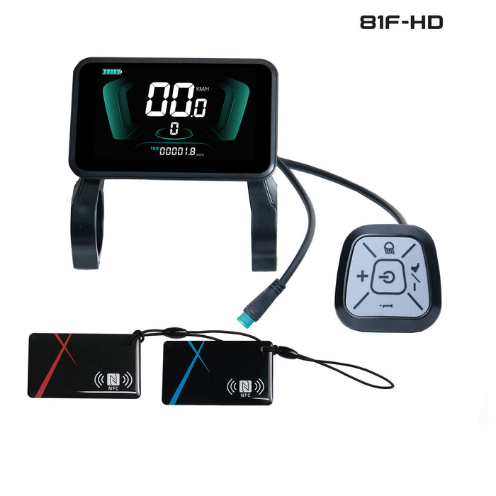 Yolin YL-81F-HD smart GPS and anti-theft e-bike display with NFC cards