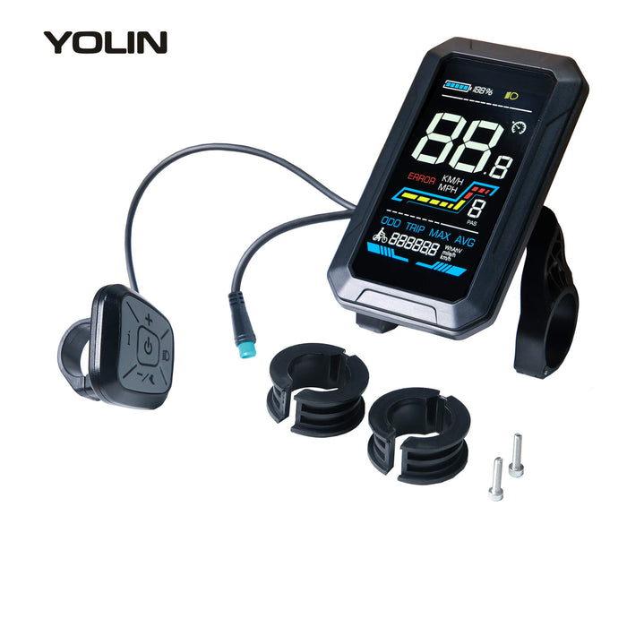 Yolin_YL-90T-V_4_inch_LCD_e-bike_display_what's_in_the_box