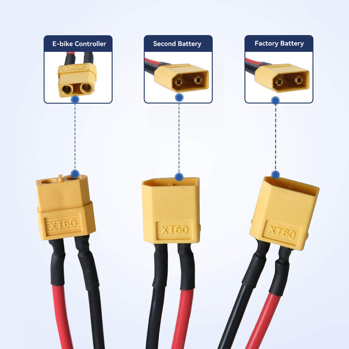 Installing_Yolin_YL-DBE-30A_dual_battery_balancer_on_eBike_for_safe_battery_load_connectors